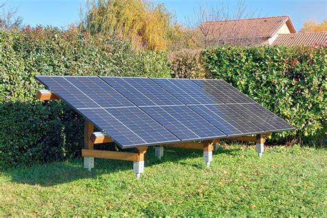 Support panneaux solaires .